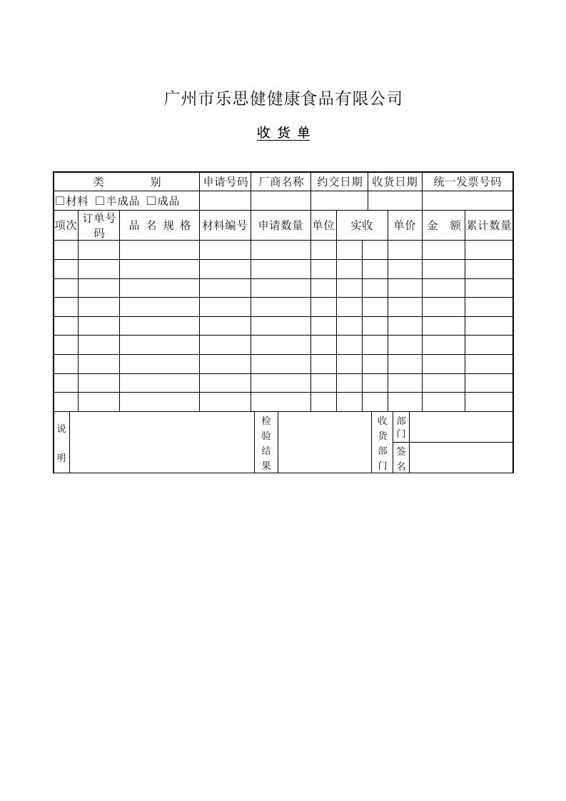 【管理精品】收货单(2)