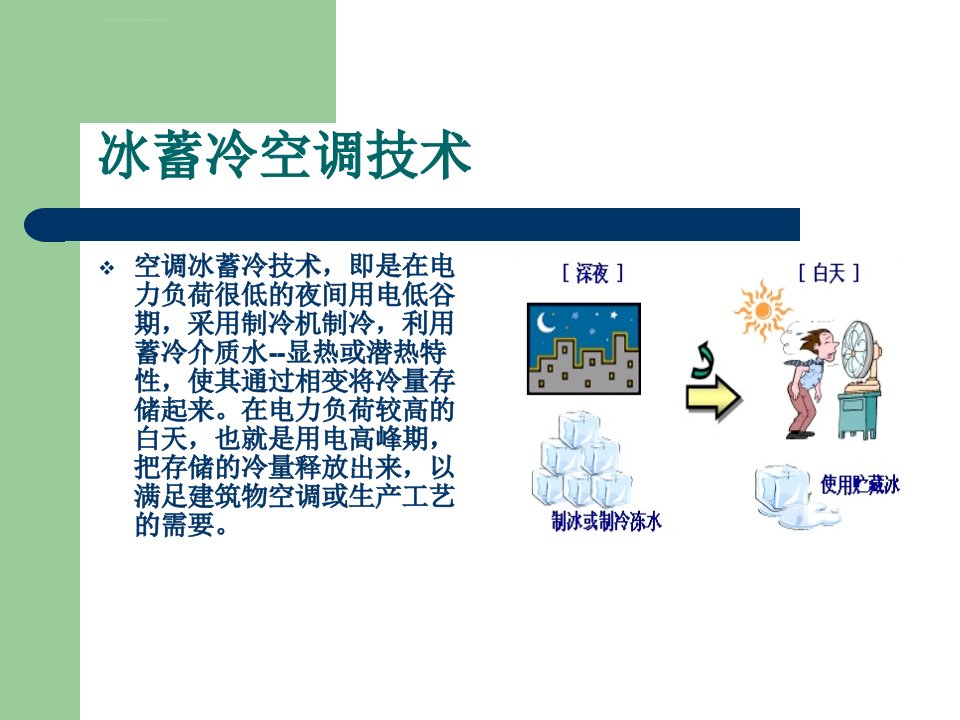 冰蓄冷空调技术ppt课件