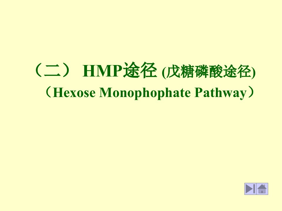 二HMP途径戊糖磷酸途径Hexose