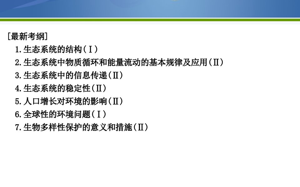 二轮复习生态系统和环境保护思维导图构建ppt课件