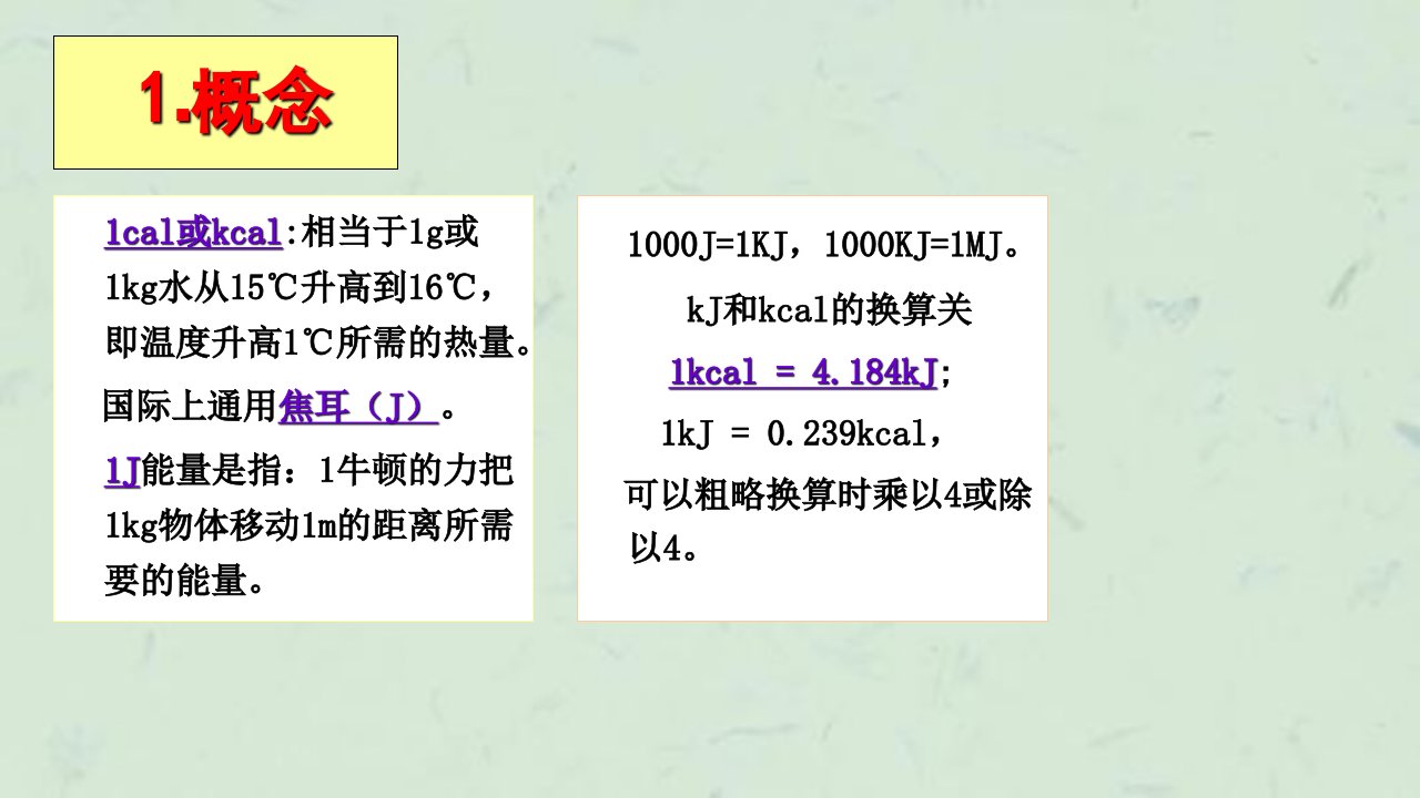 碳水化合物脂肪能量课件