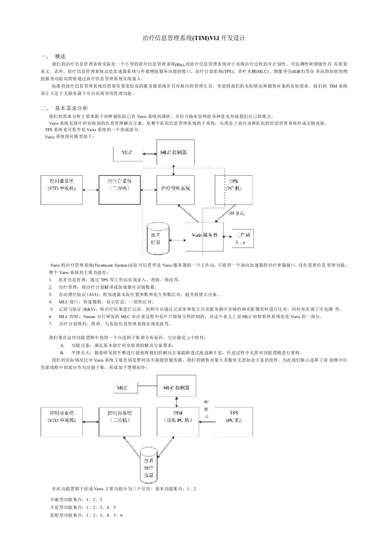 治疗信息管理系统开发设计