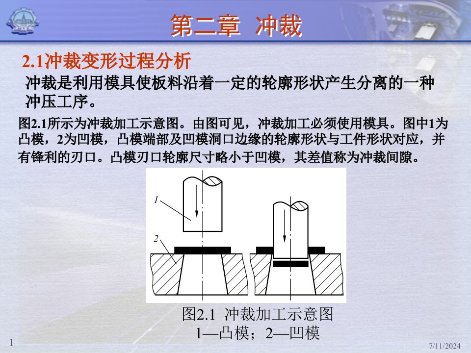 精选冲压工艺学第二章