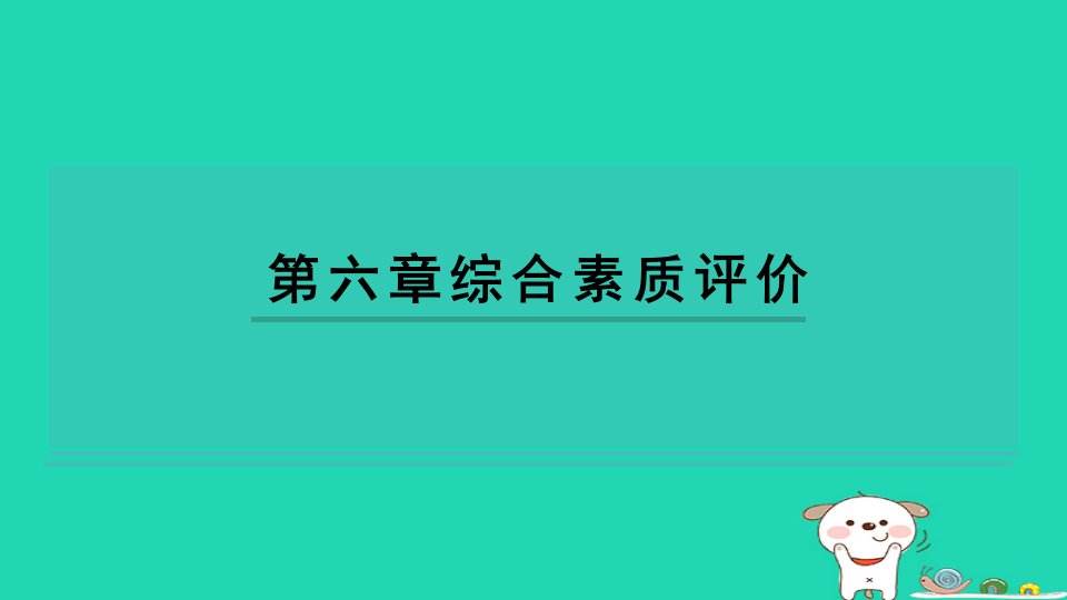 2024八年级物理下册第六章常见的光学仪器综合素质评价习题课件新版北师大版