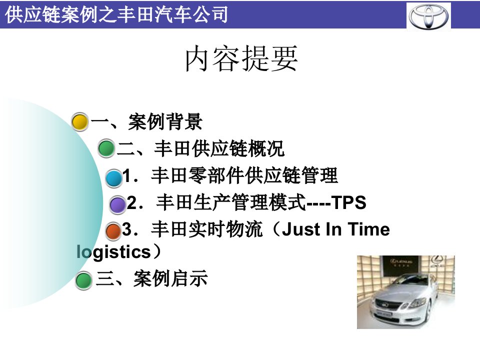 管理学丰田供应链课件