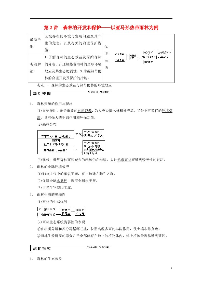 高考地理一轮复习（基础梳理