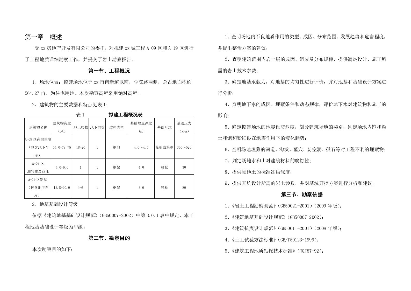 建筑工程地质勘测报告