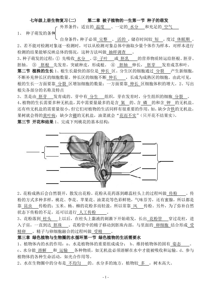 生物复习练习题2