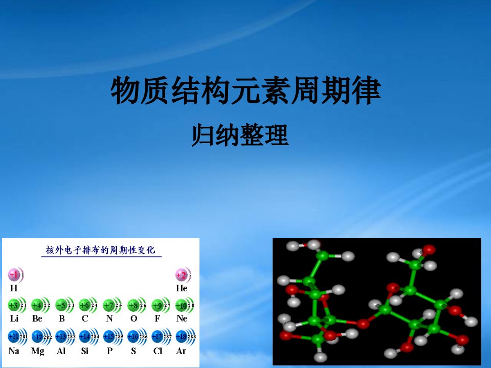 高中化学必修2物质结构