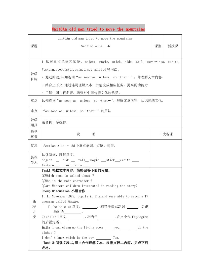 八年级英语下册