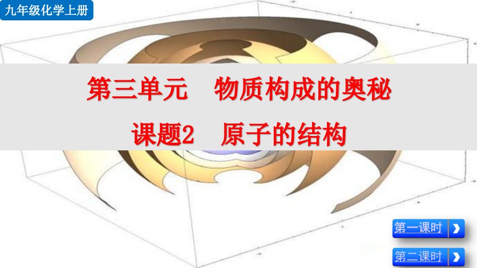 人教版九年级上册化学《第三单元课题2原子的结构》优质课件