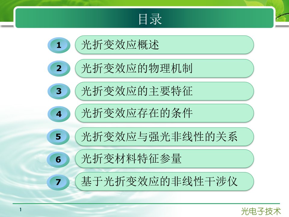 光折变效应及其在干涉仪中的应用ppt课件