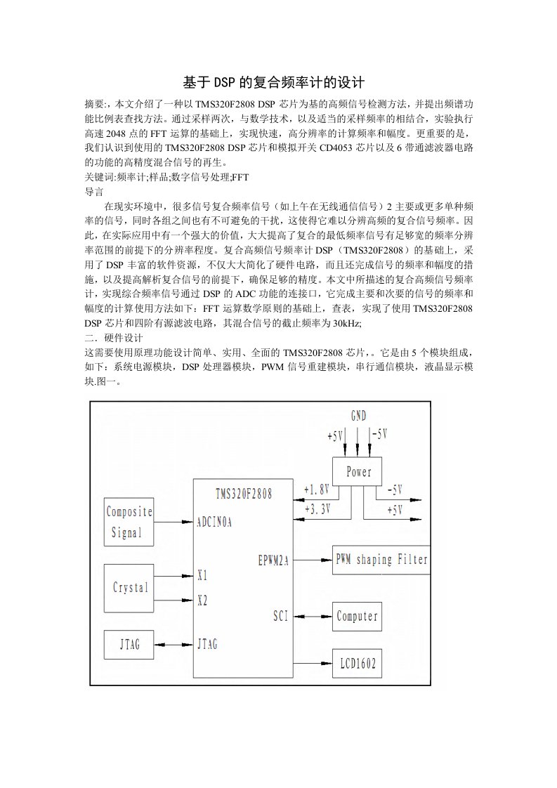 基于dsp的复合频率计的设计