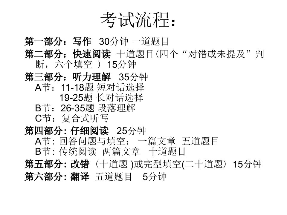 大学英语六级强化训练ppt课件