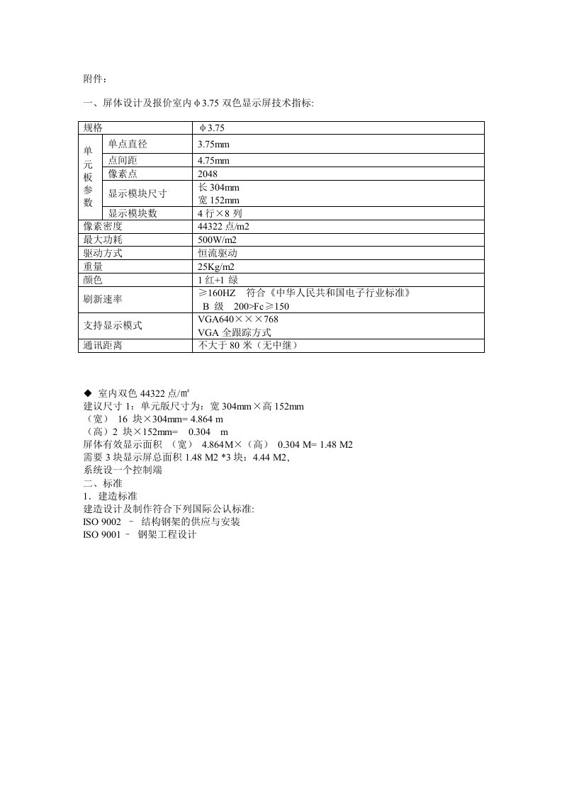 酒类资料-屏体设计及报价室内375双色显示屏技术指标