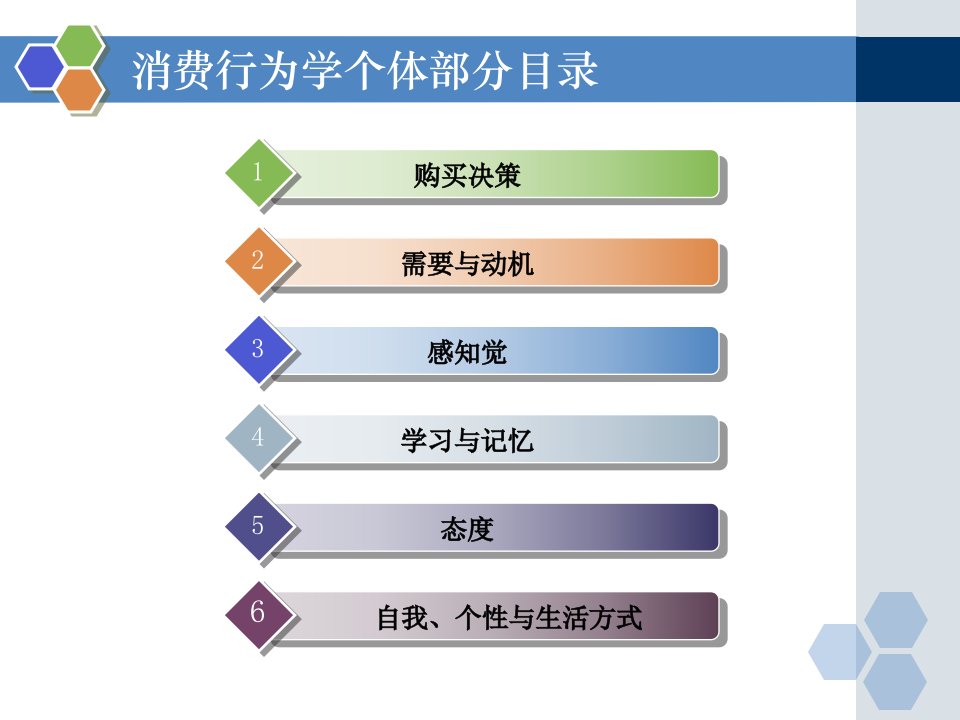 6消费者行为学之自我个性与生活方式SCH10201