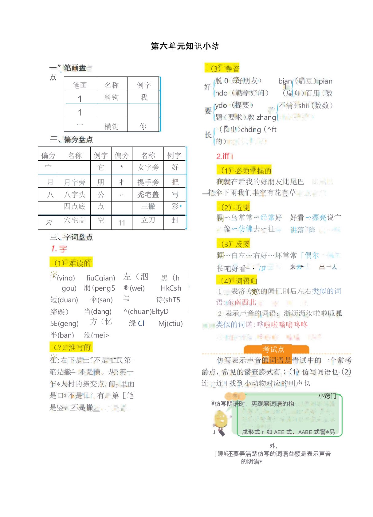 小学语文一年级上册