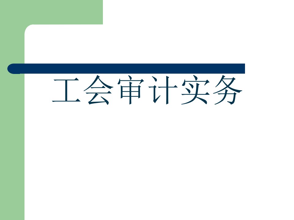 工会审计实务59页PPT