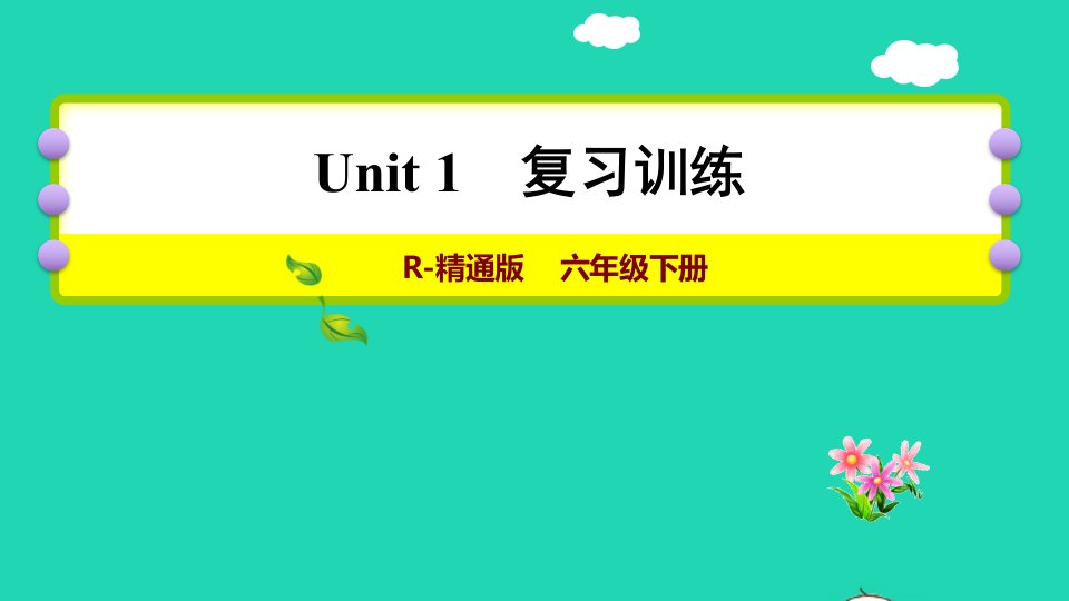 2022六年级英语下册Unit1IwenttoSanyaformyholidays复习训练课件人教精通版三起