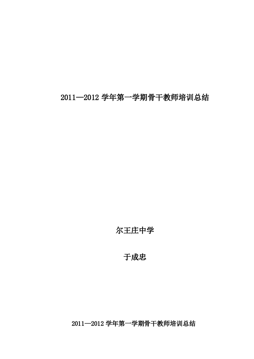 物理骨干教师培训总结