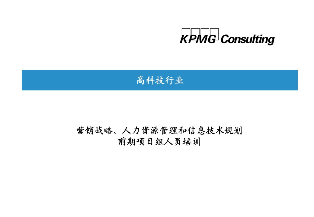 [精选]营销战略、人力资源管理和信息技术规划前期项目组人员