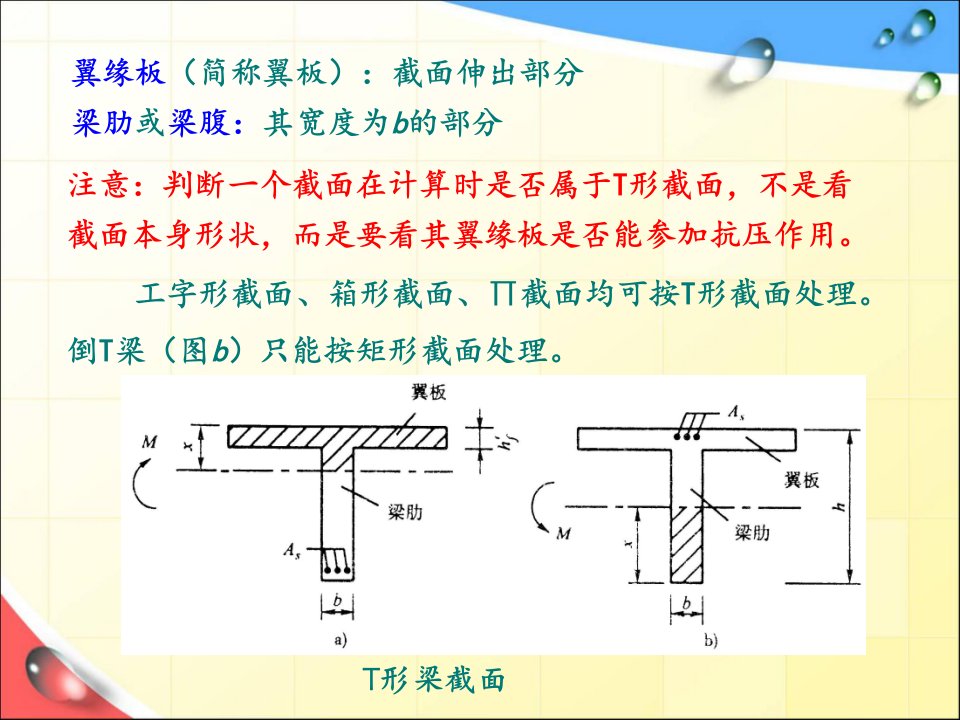 T形截面受弯构件正截面承载力计算ppt课件