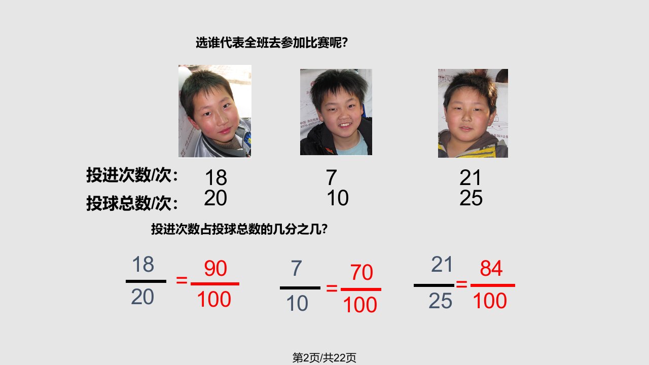 小学数学教学数学五年级下册百分数的认识