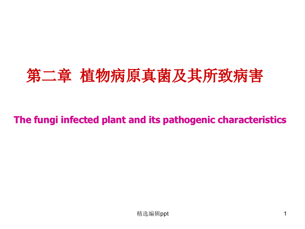 植物病原真菌及其所致病害课件