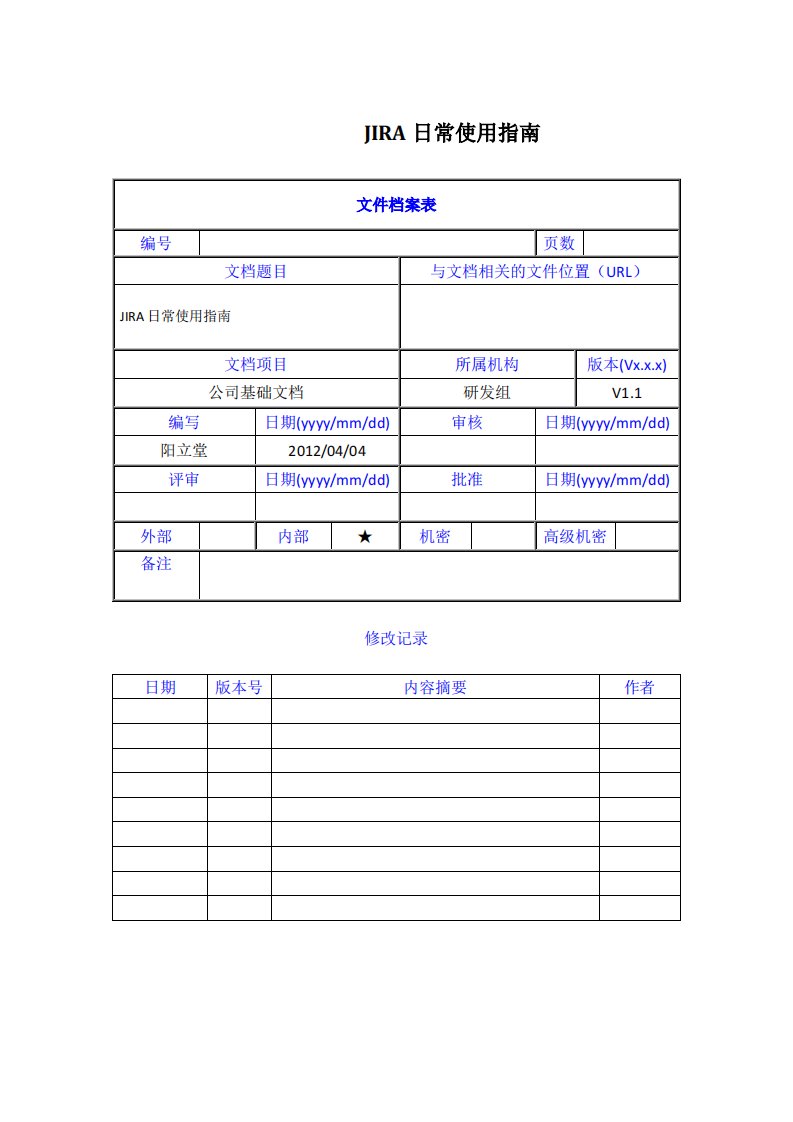 jira日常使用指南