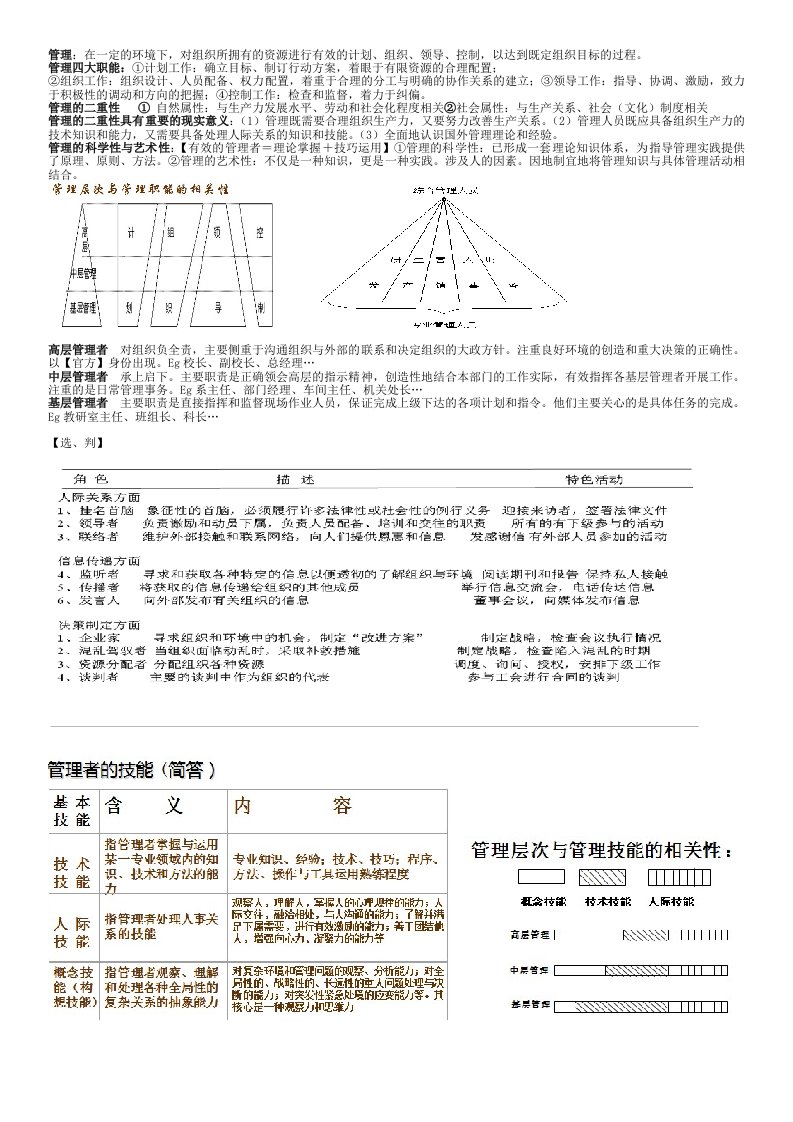 浙江农林大学-管理学考试