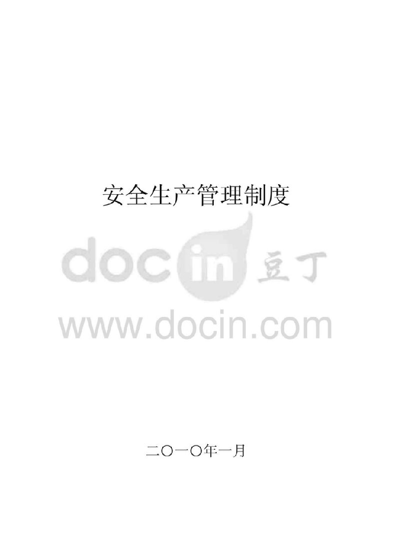 某污水处理厂安全生产管理制度（DOC31页）