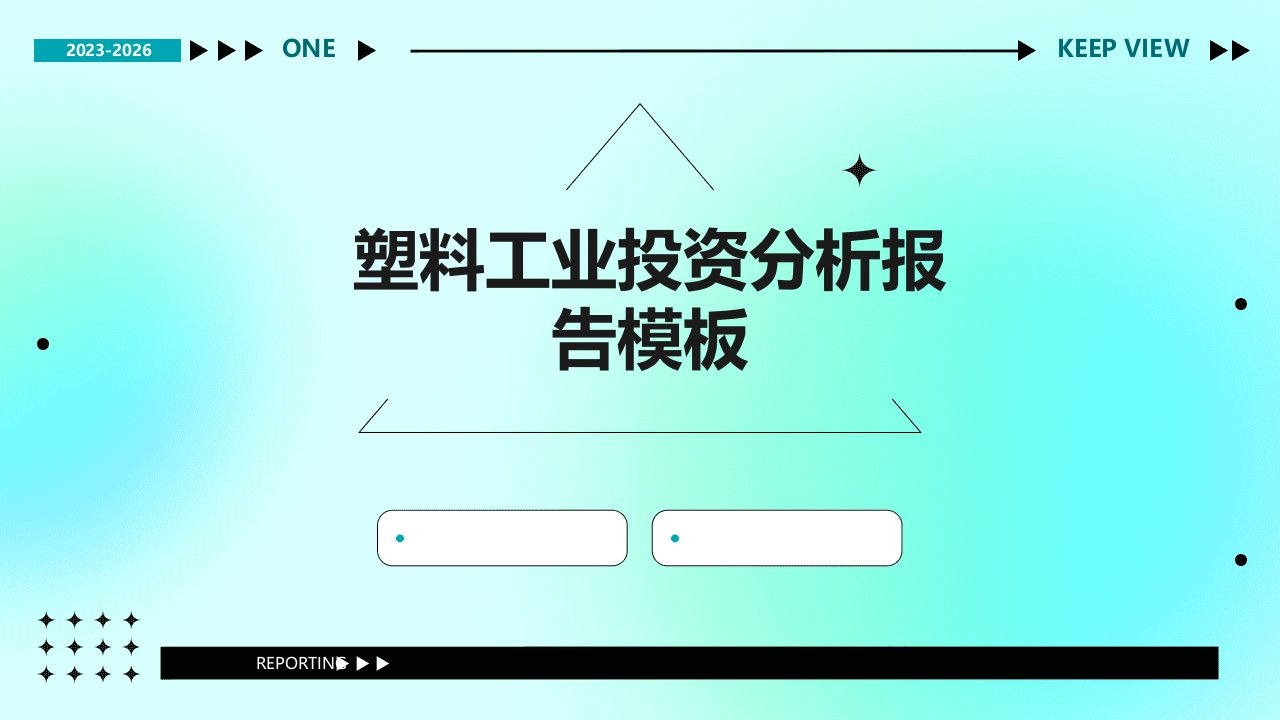 塑料工业投资分析报告模板