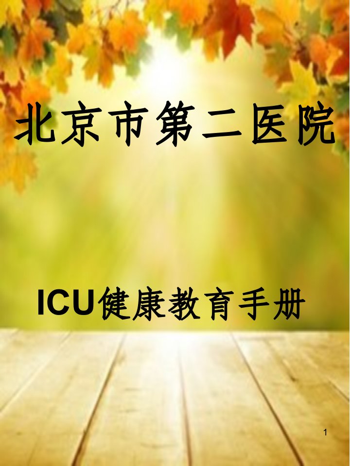 《icu健康手册改》