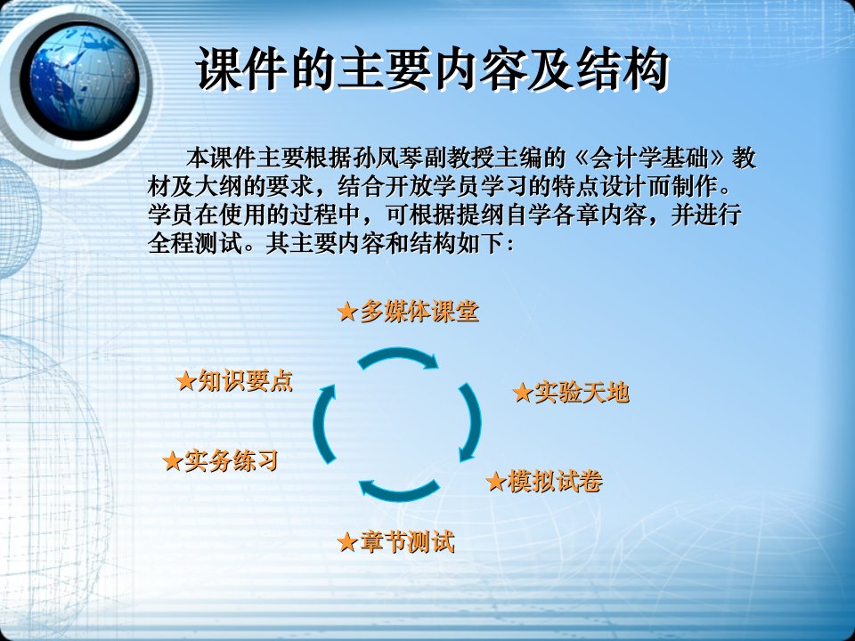 会计学基础课件简介