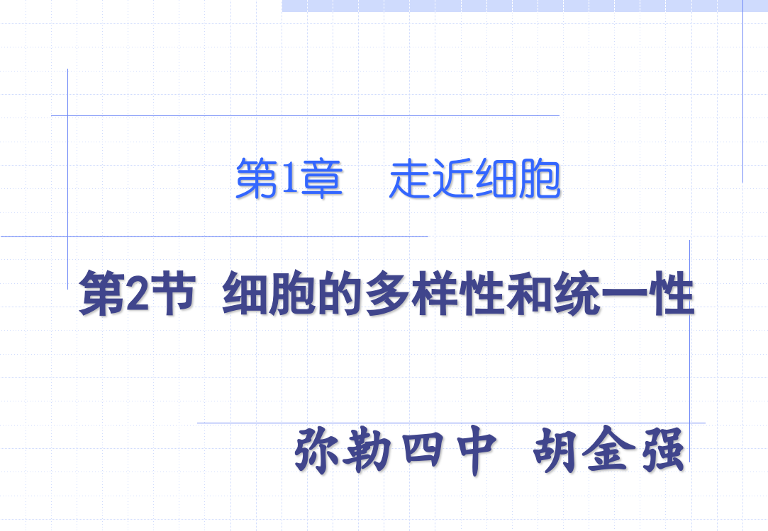 细胞的多样性和统一性(2)专题培训课件