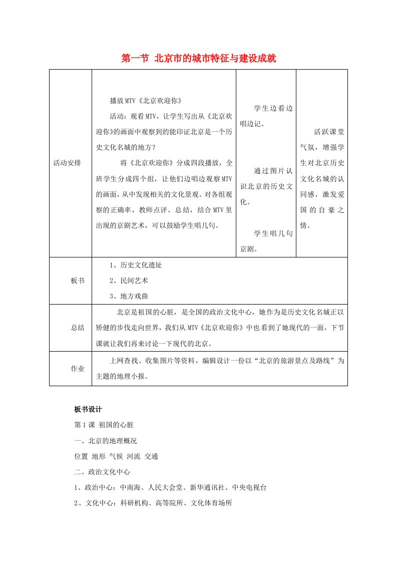 2015年八年级地理下册《第八章第一节