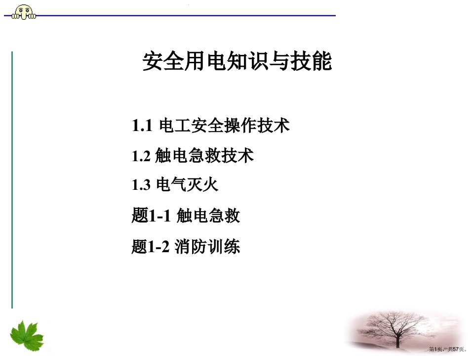 低压电气设备接地装置的接地电阻不宜超过Ω课件