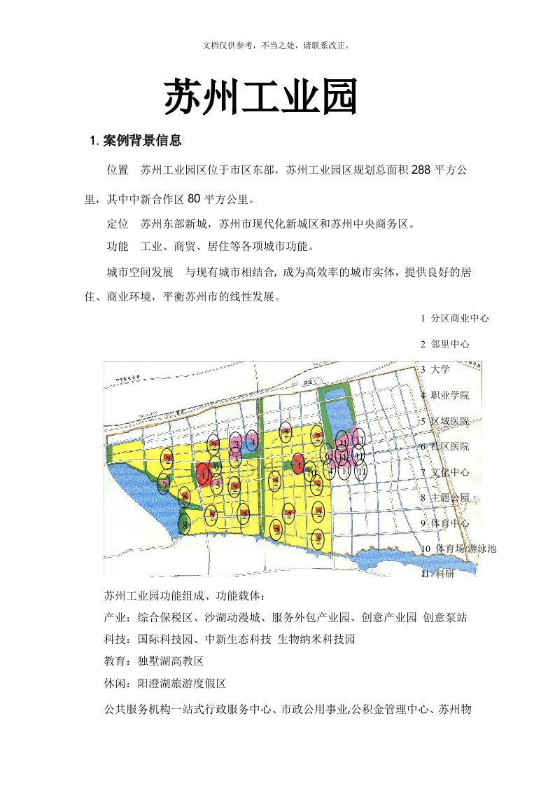 产业园区-苏州工业园区案例分析