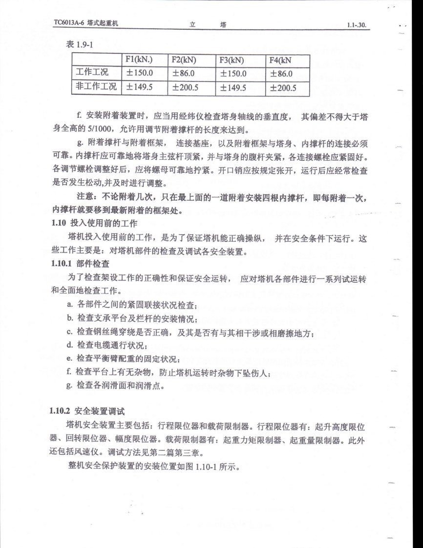 中联重科QTZ80(TC6013)塔吊使用说明书-部分2(共两部分)