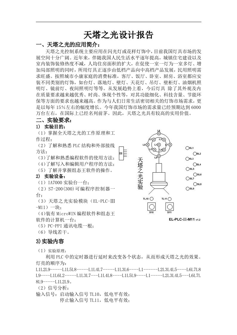 天塔之光设计