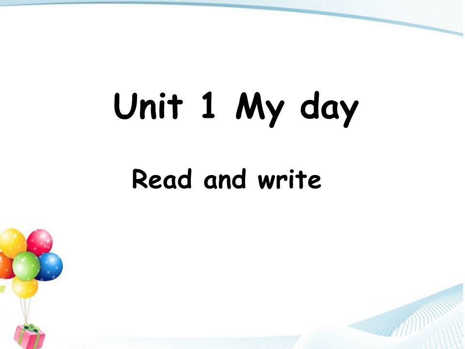 新版人教版pep6五年级下册unit-1-my-day-b-read-and-write