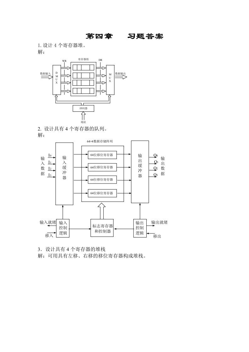 数字逻辑第四章