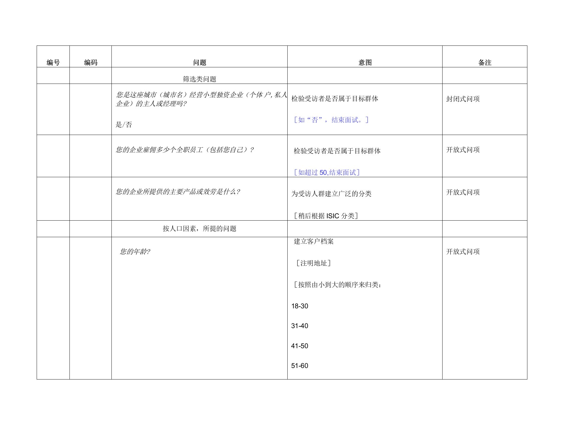 IYB时常调查问卷