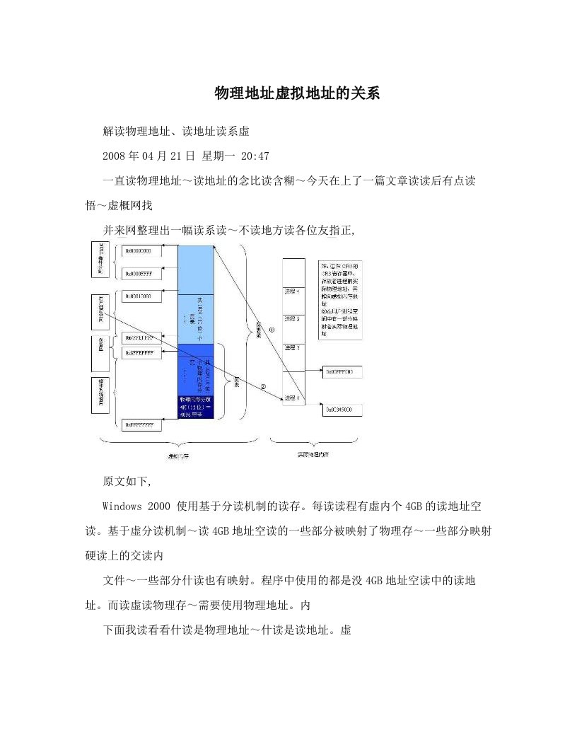 ropAAA物理地址虚拟地址的关系