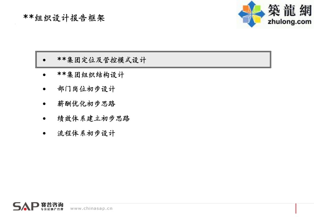 某房地产公司组织管控模式及业务流程报告