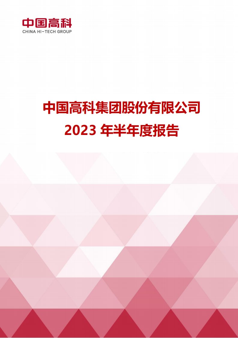 上交所-中国高科2023年半年度报告-20230825