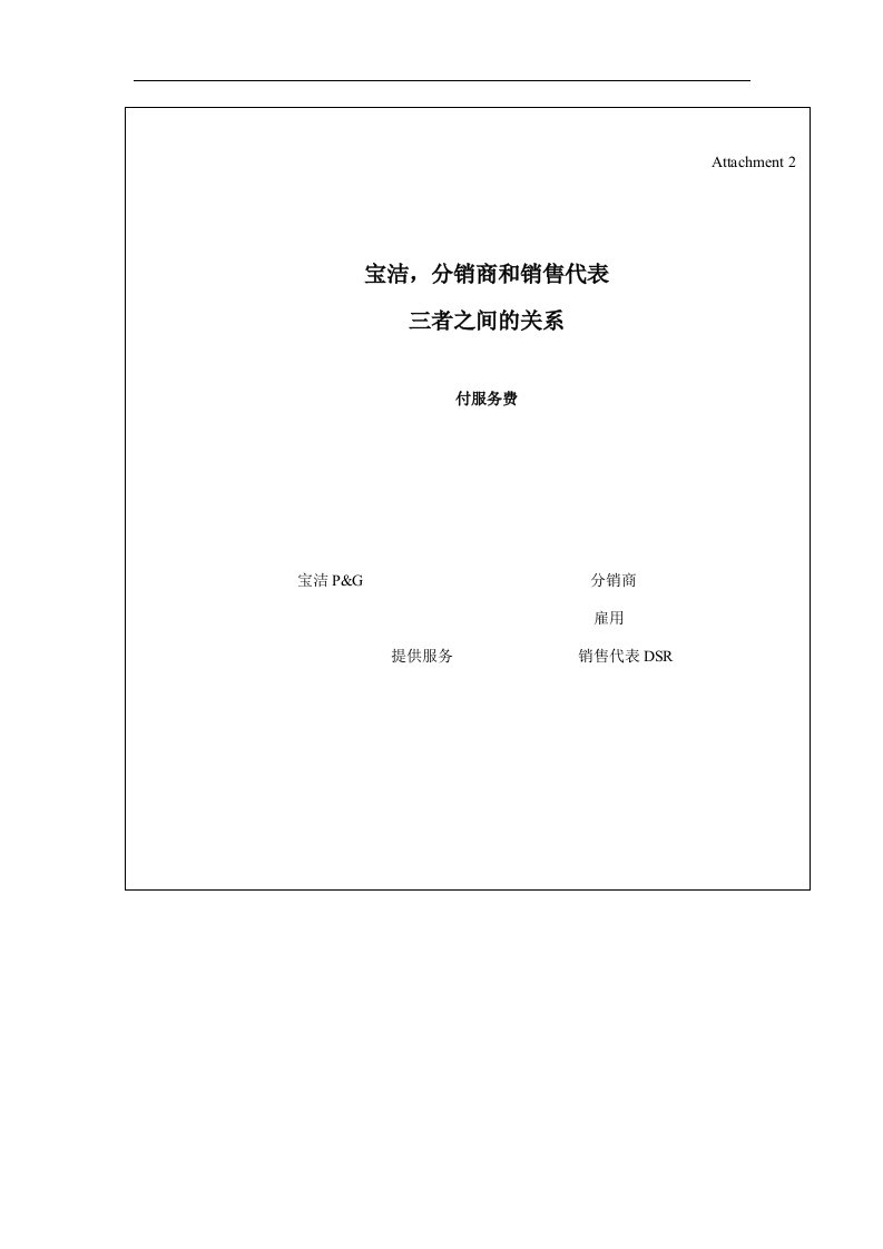 95宝洁，分销商和销售代表三者之间的关系