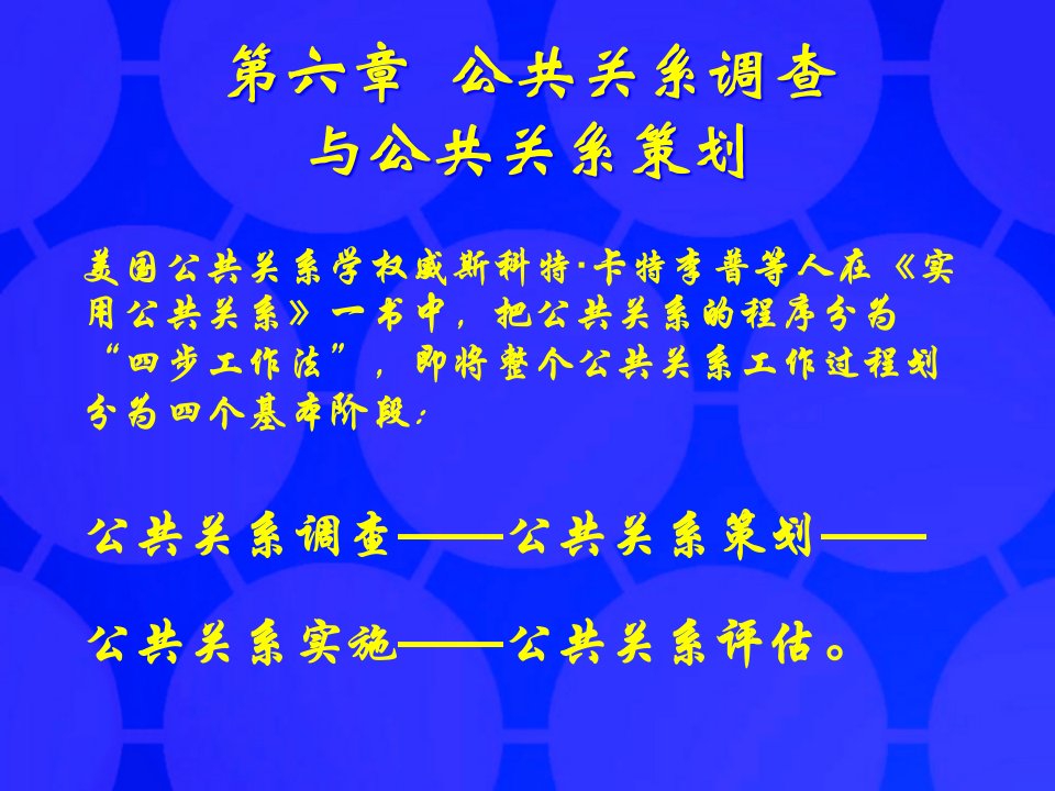 [精选]第六章公共关系调查与公共关系策划