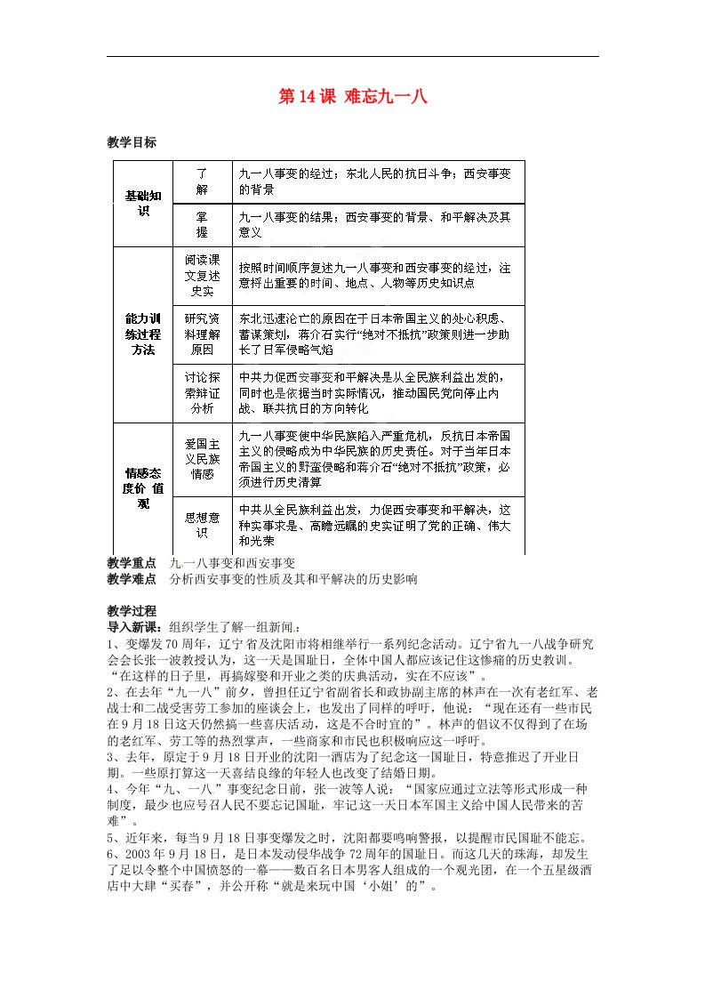 吉林省德惠七中八年级历史上册