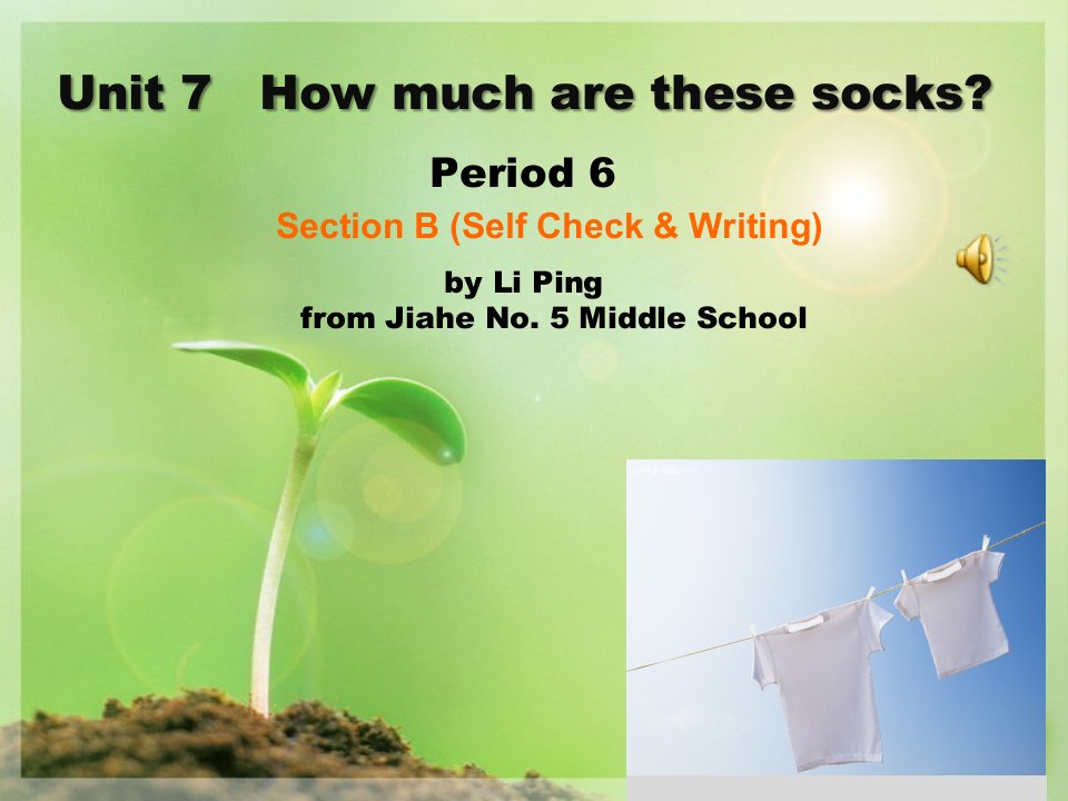 Unit　7　How　much　are　these　socks-Unit